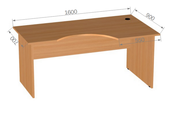 Офисная мебель для персонала ЭДЕМ Э-24.2 L Стол  угловой левый