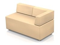 Модульный диван для офиса toform M2 unlimited space Конфигурация M2-2DV (Экокожа Oregon)