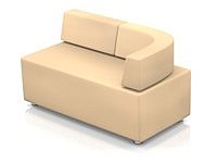 Модульный диван для офиса toform M2 unlimited space Конфигурация M2-2DC (экокожа Oregon)