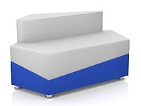 Модульный диван для офиса toform M15 united lines Конфигурация M15-2D5R (экокожа Oregon)