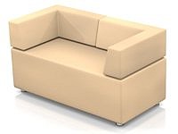 Модульный диван для офиса toform M2 unlimited space Конфигурация M2-2V (Экокожа Oregon)