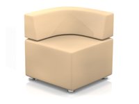 Модульный диван для офиса toform M2 unlimited space Конфигурация M2-1C (экокожа Euroline P2)
