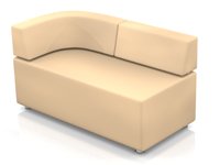 Модульный диван для офиса toform M2 unlimited space Конфигурация M2-2CD (экокожа Euroline P2)