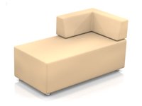Модульный диван для офиса toform M2 unlimited space Конфигурация M2-2VR (экокожа Euroline P2)