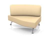 Модульный диван для офиса toform М23 fashion trends Конфигурация M23-2DL (экокожа Euroline P2)
