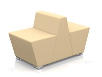 Модульный диван для офиса toform М33 modern feedback Конфигурация M33-1W (экокожа Euroline P2)