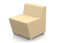Модульный диван для офиса toform М33 modern feedback Конфигурация M33-1D (экокожа Euroline P2)